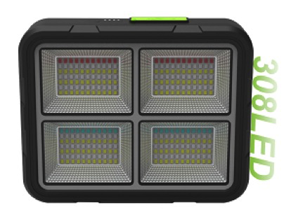 Proiector 308 LED Solar cu Baterie GD-2207B 4 Moduri de Iluminare 200W